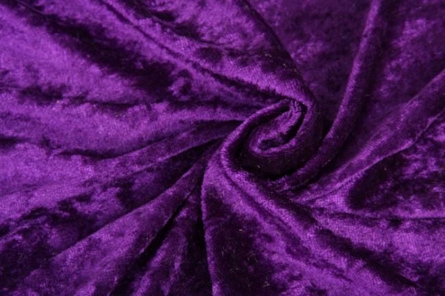 Welur de panne fioletowy 0140/805