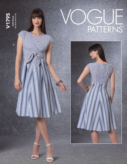 Wykrój Vogue na sukienkę damską w wielkości 32-40 V1795-A5