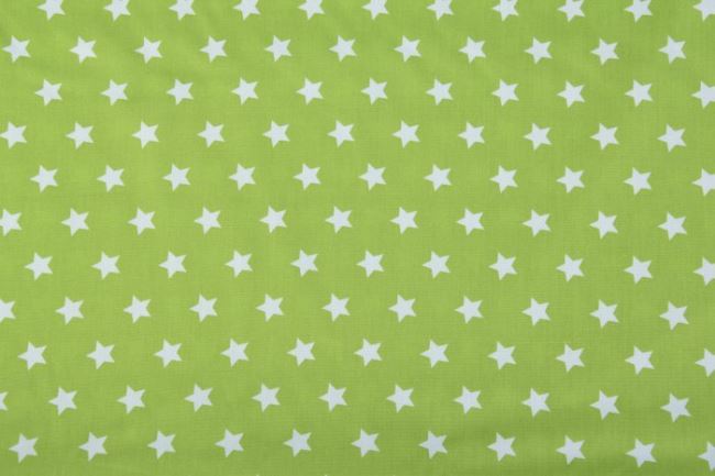 Bawełna zielona w gwiazdki 05571/024
