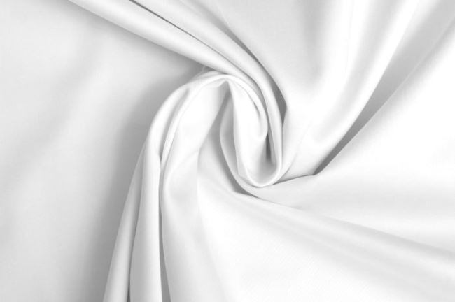 Satyna bawełniana elastyczna biała MI60871/01K
