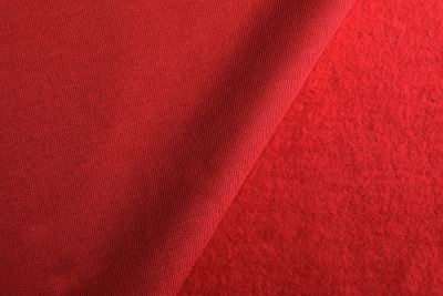 Dres z materiału frotte w kolorze czerwonym DS-TU24153
