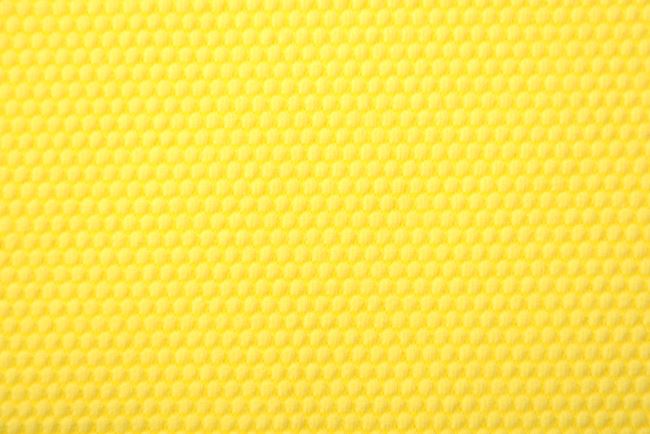 Dzianina żółta z plastycznym ozdobnym wzorem PAR96