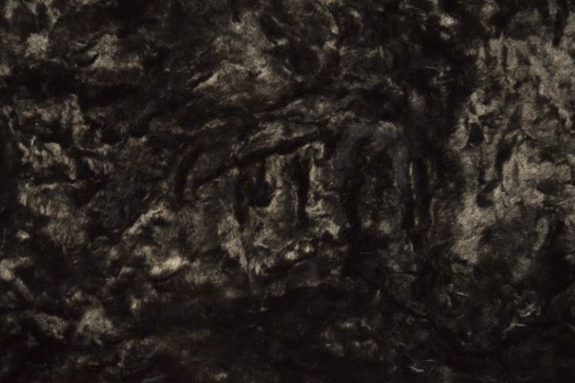 Sztuczne futro w kolorze czarnym AB11967