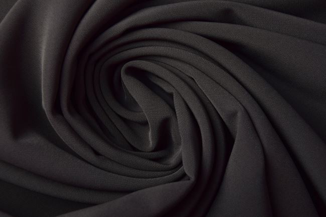 Tkanina kostiumowa w kolorze ciemnobrązowym 10019/058