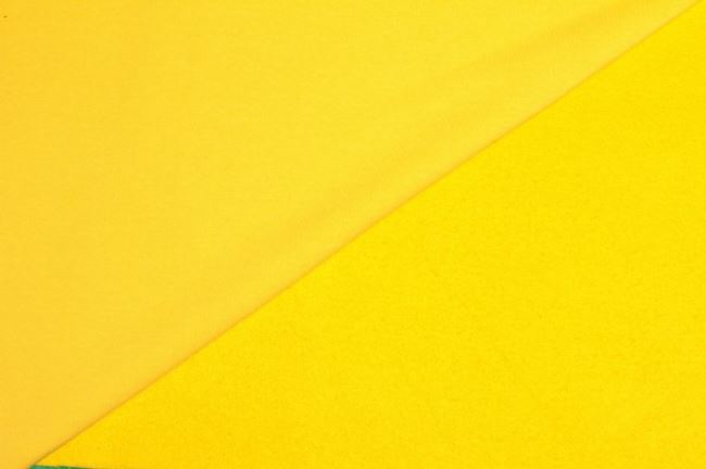 Dzianina dresowa drapana żółta 05650/035