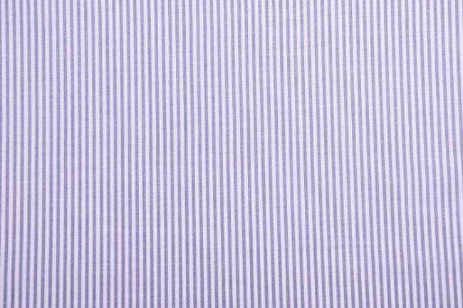 Tkanina bawełniana w jasnoniebieskie paski Ba009