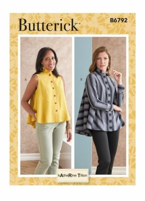 Wykrój Butterick na damskie bluzki w roz. 32-42 B6792-B5