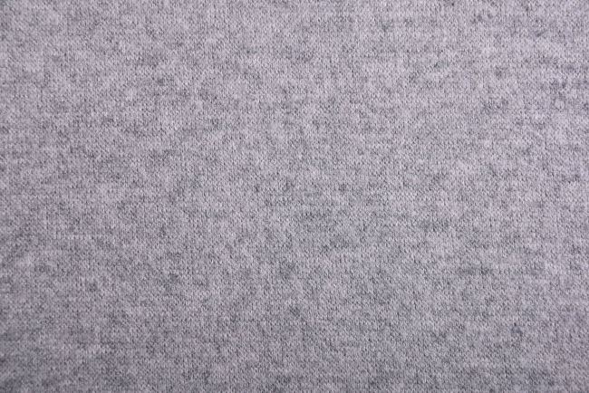 Dzianina swetrowa w kolorze szarego melanżu 134.394.7002