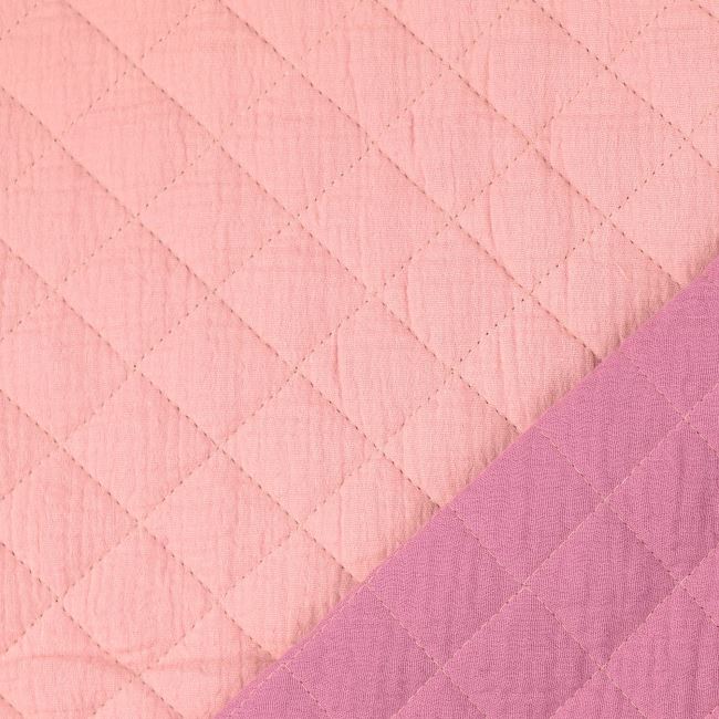 Bawełniana pikówka z muślinu w kolorze różowym 209884.0806