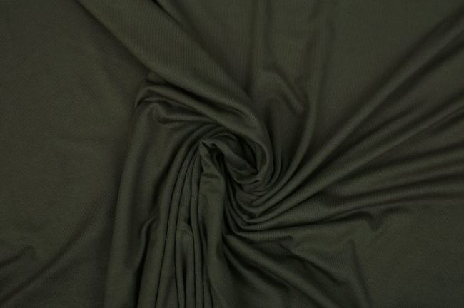 Dzianina wiskozowa w kolorze khaki 02194/627
