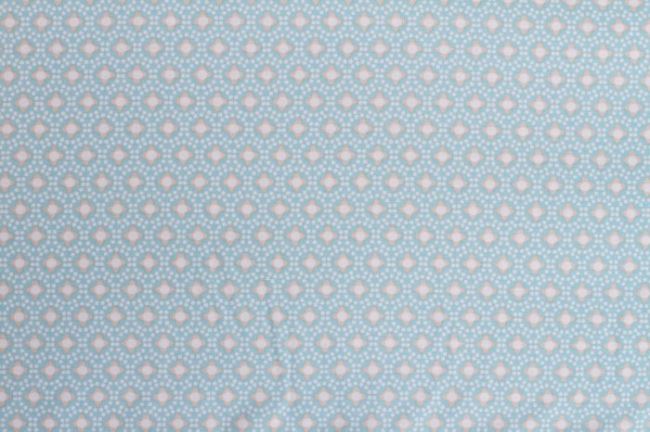 Tkanina bawełniana jasnoniebieska ze wzorem drobnych kwiatków 6496/2