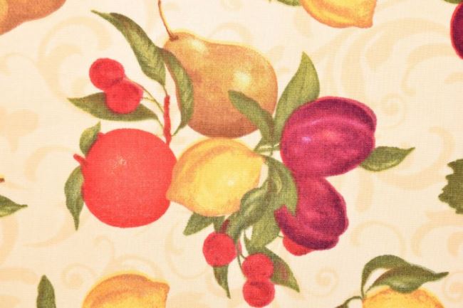 Amerykańska bawełna do patchworku z nadrukiem owoców 199PYOPM/76