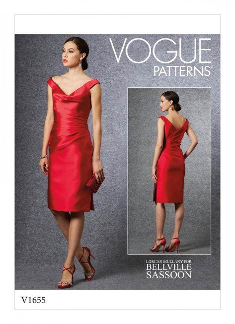 Wykrój Vogue na sukienkę damską w wielkości 40-48 V1655-E5