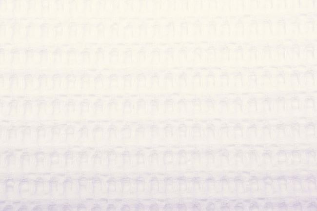 Tkanina waflowa w kolorze białym 11705/050