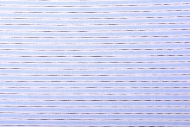 Tkanina bawełniana koszulowa w niebieskie paski  AC3151