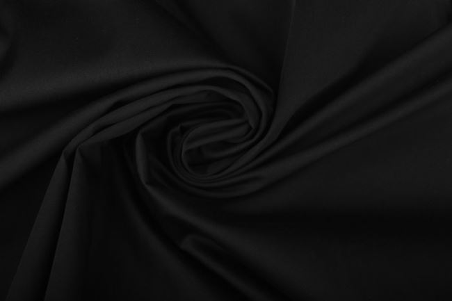Satyna bawełniana w kolorze czarnym 0748/999
