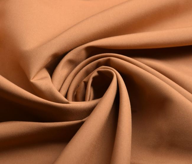 Materiał na spodnie/kurtkę sportową w kolorze karmelowym DEC0018