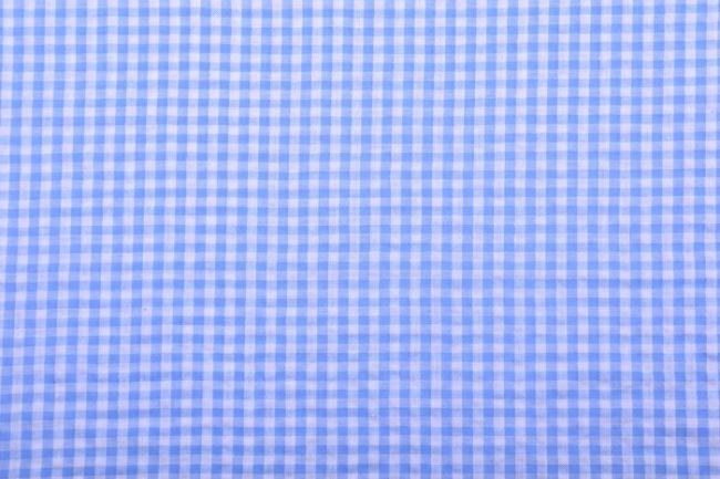 Kratka vichy gofrowana biało-jasnoniebieska 14993/630