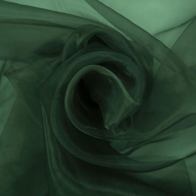 Organza  w kolorze ciemnozielonym 0400/200