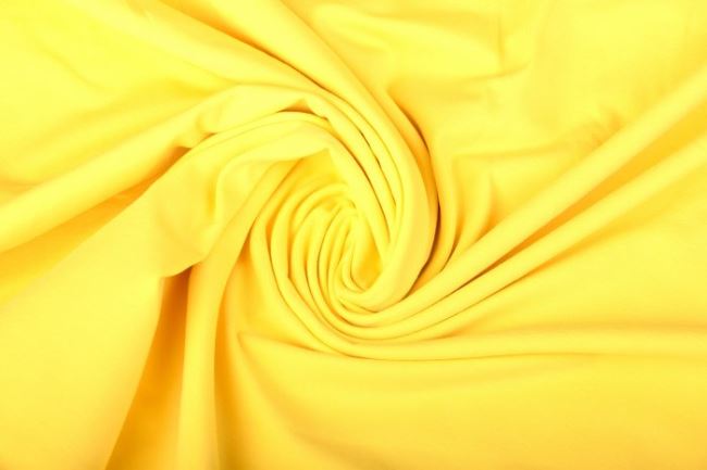 Dzianina bawełniana w kolorze żółtym 05438/033