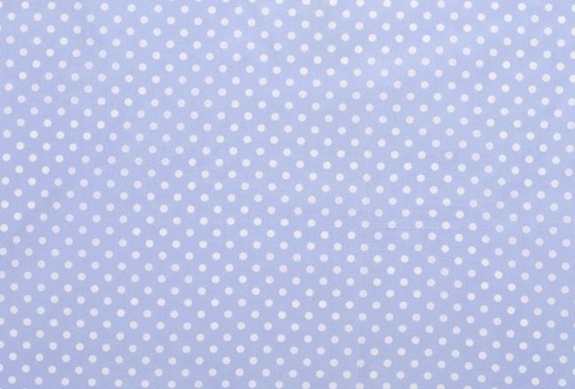 Tkanina bawełniana niebieska z kropkami  05570/002