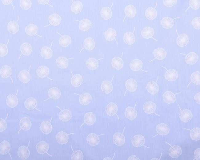 Tkanina bawełniana jasnoniebieska z dmuchawcami 04660/003