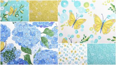 Amerykańska bawełna na patchwork z kolekcji Cottage Bleu od Robin Pickens 48693-11 (4)