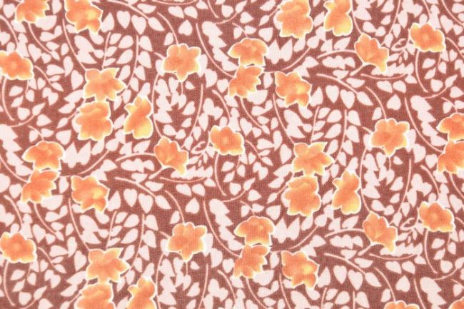 Amerykańska bawełna do patchworku beżowa z drobnymi kwiatami 199PYOPM/123