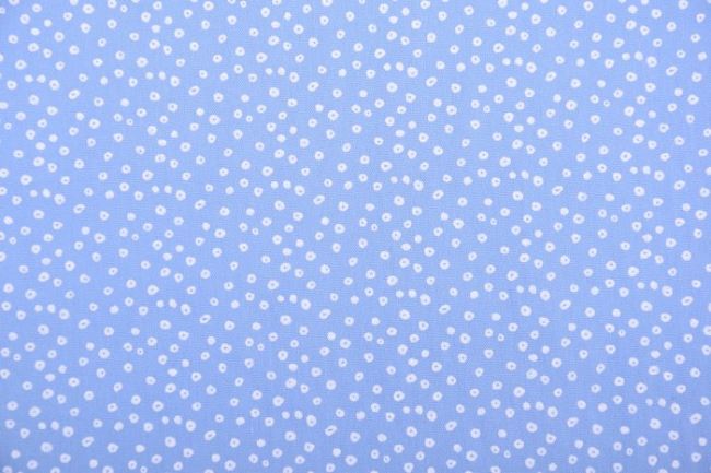 Tkanina bawełniana jasno niebieska z nadrukiem 11100/003