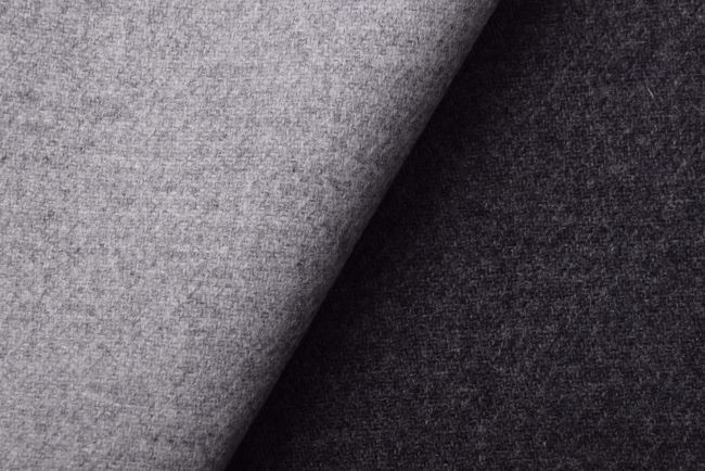 Dwustronna tkanina płaszczowa w kolorze ciemnoszarym MI60801/002