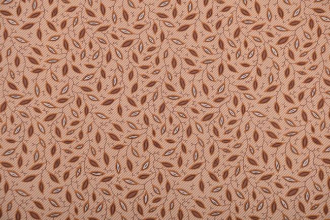 Amerykańska bawełna na patchwork z kolekcji Spice it up beżowa w liście 38053-11