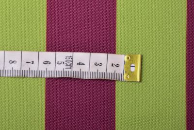 Tkanina na leżaki o szerokości 44 cm z nadrukiem pasków zielono-bordowych LH27 (2)
