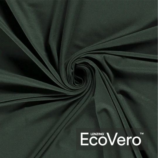 Dzianina wiskozowa dresowa  Eco Vero w kolorze butelkowej zieleni 18501/024