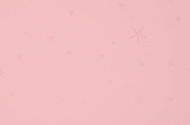Dzianina przeciwdeszczowa różowa z gwiazdkami 132.551.5016