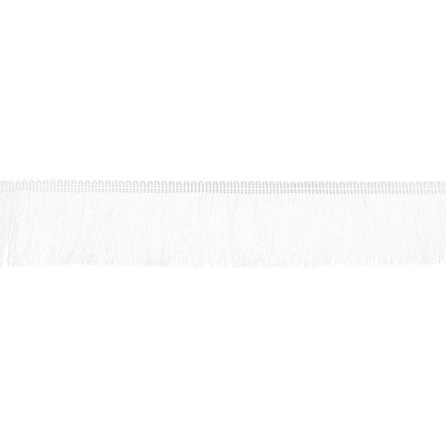 Taśma z frędzlami o długości 5 cm biała 32837