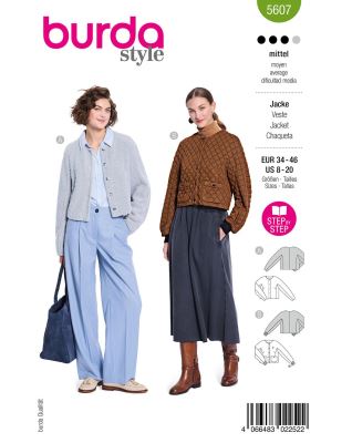 Wykrój na kurtkę damską rozmiar 34-46 5607