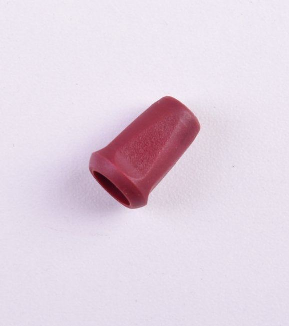 Plastikowa nakładka na sznurek w kolorze bordowym K-B10-1480-178