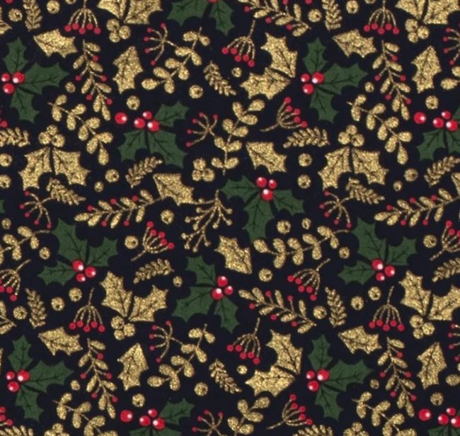 Świąteczna tkanina bawełniana z nadrukiem 18729/008