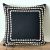 Poszewka na poduszkę z Bali w kolorze czarnym z muszelkami, wymiary 50x50 cm BALI02 Poszewka na poduszkę z Bali w kolorze czarnym z muszelkami, wymiary 50x50 cm BALI02