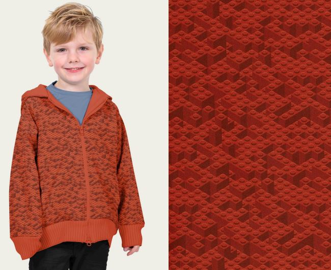 Softshell czerwony z cyfrowym nadrukiem Lego 20433/015