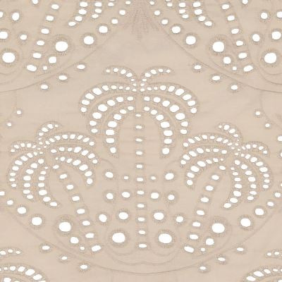 Tkanina bawełniana Madeira w kolorze beżowym z motywem palmy 22688/178