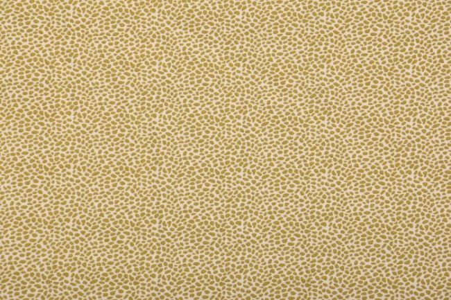 Tkanina bawełniana kremowa z zielonym wzorem 128.750.3008
