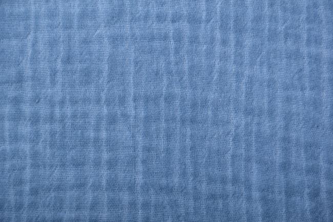 Muślin niebieski z batikowanym wzorem 18780/635
