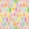 Tkanina dekoracyjna kremowa z cyfrowym nadrukiem geometrycznym 01653/050