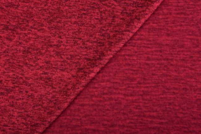 Dzianina swetrowa drapana czerwony melanż 03083/015