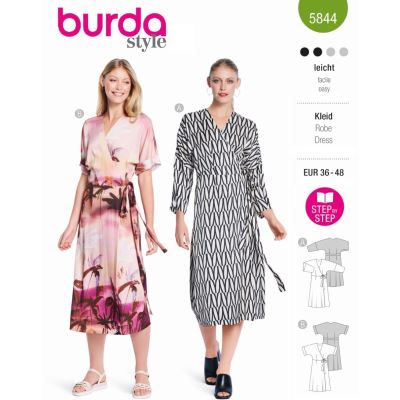 Wykrój na sukienkę w rozmiarze 36-48 5844