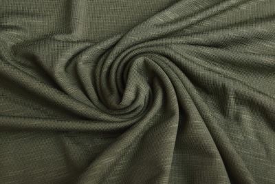 Dzianina wiskozowa w kolorze khaki TU76981