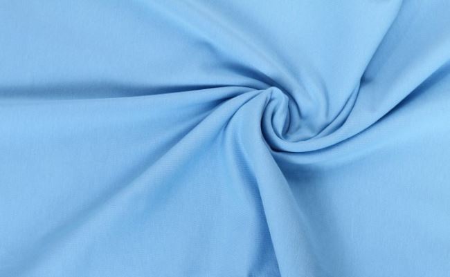 Dzianina bawełniana w kolorze błękitnym 05438/002
