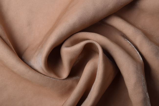 Modna tkanina wiskozowa w kolorze beżowym z połyskiem 0892/098