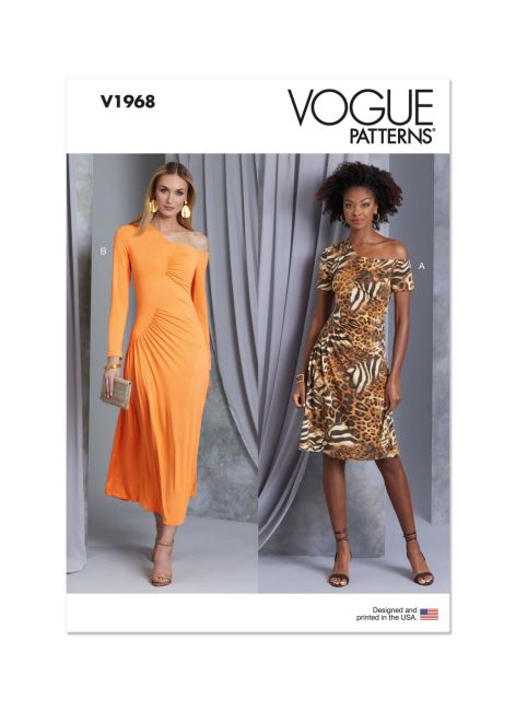 Wykrój Vogue na sukienki w rozmiarze 34-42 V1968-B5